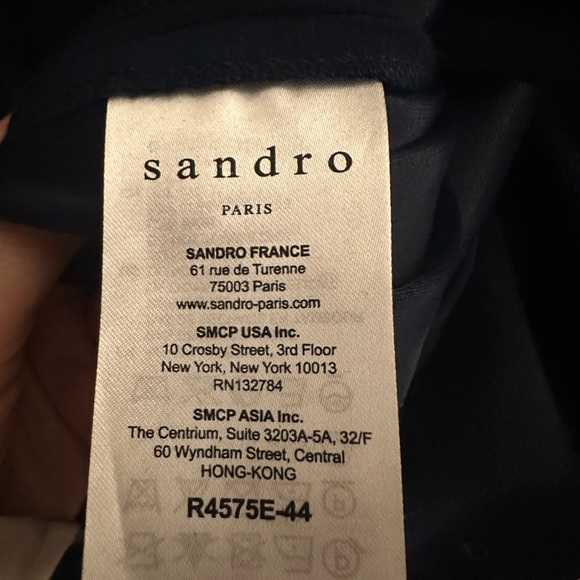 Sandro navy mini dress - Picture 7 of 9